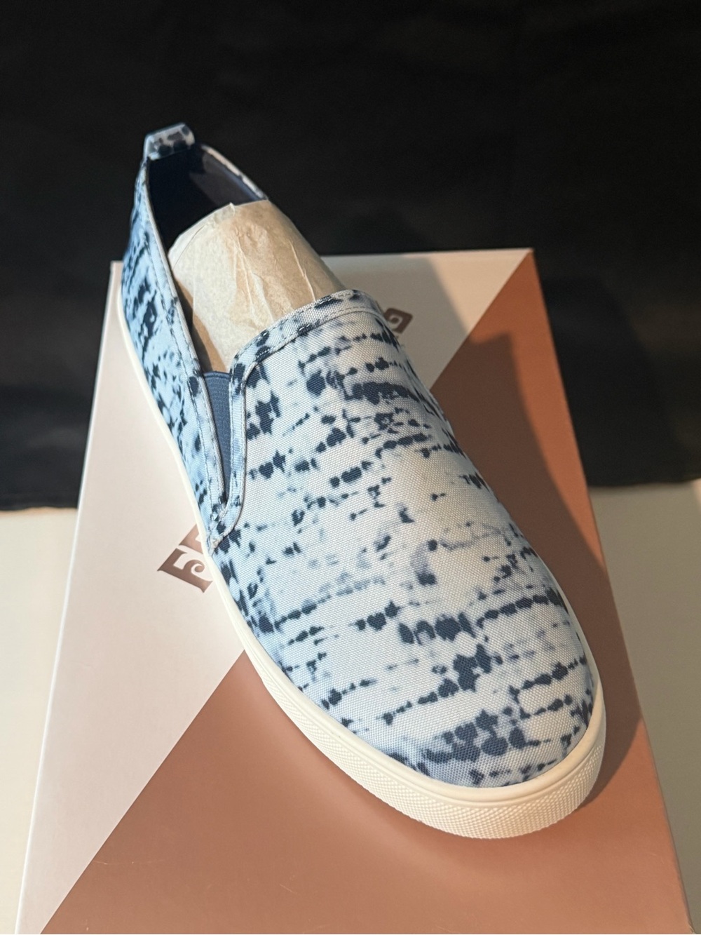 Fergalicious Blue Tie-Dye Slip-On Sneakers
